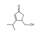 3-isopropyl-4-hydroxymethylcyclopent-2-en-1-one结构式