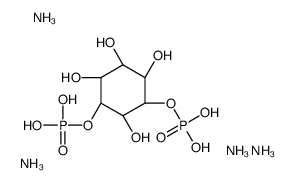 D-肌醇-2,4-二磷酸铵盐结构式
