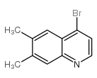 4-溴-6,7-二甲基-喹啉结构式