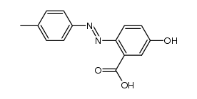5-hydroxy-2-p-tolylazo-benzoic acid结构式