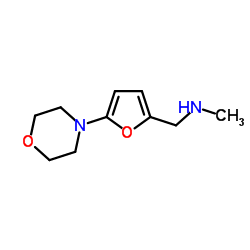 N-Methyl-1-[5-(4-morpholinyl)-2-furyl]methanamine Structure