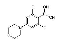 2,6-difluoro-4-morpholinophenylboronic acid Structure