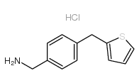 4-(噻吩-2-甲基)苄胺盐酸盐结构式