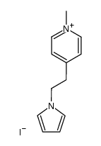 1-methyl-4-[2-(4-pyrrolyl)ethyl]pyridinium iodide结构式