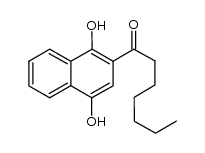 1-(1,4-dihydroxynaphthalen-2-yl)heptan-1-one结构式