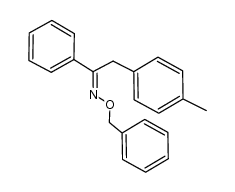 1-phenyl-2-(p-tolyl)ethanone O-benzyl oxime结构式