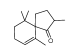 2,6,10,10-Tetramethylspiro[4.5]dec-6-en-1-on Structure