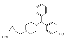 1-benzhydryl-4-(cyclopropylmethyl)piperazine,dihydrochloride结构式
