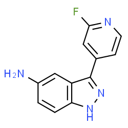 3-(2-fluoropyridin-4-yl)-1H-indazol-5-amine Structure