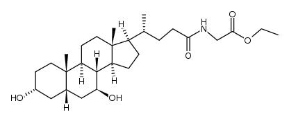 ursodeoxycholyl glycine ethyl ester Structure