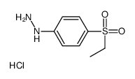 [4-(Ethylsulfonyl)phenyl]hydrazine hydrochloride (1:1) Structure