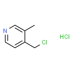 4-(氯甲基)-3-甲基吡啶盐酸盐结构式