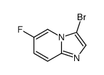3-溴-6-氟咪唑并[1,2-a]吡啶结构式