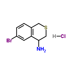 6-溴异硫杂色满-4-胺盐酸盐结构式