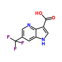 6-Trifluoromethyl-4-azaindole-3-carboxylic acid结构式