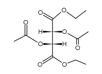 diethyl (2R,3R)-2,3-diacetyltartrate Structure