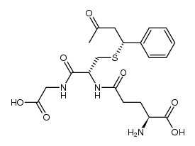 (4R)-(S-glutathionyl)-4-phenyl-2-butanone结构式