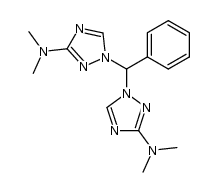 α,α-bis(3-dimethylamino-1,2,4-triazol-1-yl)toluene Structure