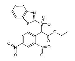 (benzothiazole-2-sulfonyl)-(2,4-dinitro-phenyl)-acetic acid ethyl ester结构式