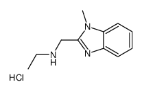 N-[(1-methylbenzimidazol-2-yl)methyl]ethanamine,hydrochloride Structure
