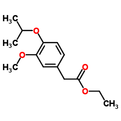 4-异丙氧基-3-甲氧基苯乙酸乙酯结构式