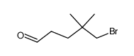 5-Bromo-4,4-dimethylpentanal结构式