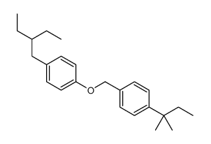 1-(2-ethylbutyl)-4-[[4-(2-methylbutan-2-yl)phenyl]methoxy]benzene结构式