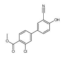 methyl 2-chloro-4-(3-cyano-4-hydroxyphenyl)benzoate Structure