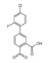 4'-chloro-2'-fluoro-4-nitrobiphenyl-3-carboxylic acid结构式