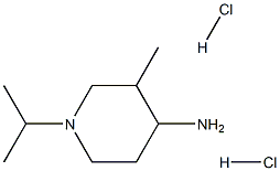 1-异丙基-3-甲基-4-氨基-哌啶盐酸盐结构式