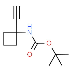 N-Boc-1-ethynylcyclobutanamine Structure