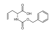 (R)-2-(((Benzyloxy)carbonyl)amino)pent-4-enoic acid structure