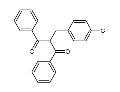 2-(4-chlorobenzyl)-1,3-diphenylpropane-1,3-dione Structure