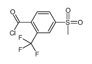 4-methylsulfonyl-2-(trifluoromethyl)benzoyl chloride Structure
