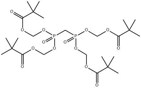 四[(新戊酰氧基)甲基]亚甲基二膦酸酯结构式