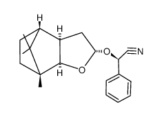 (2S-(2a(R*),3aα,4β,7β,7aα))-α-((octahydro-7,8,8-trimethyl-4,7-methanobenzofuran-2-yl)oxy)benzolacetonitril结构式