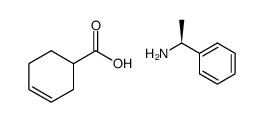 cyclohex-3-ene-1-carboxylic acid (S)-1-phenylethanamine salt Structure