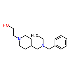 2-(4-{[Benzyl(ethyl)amino]methyl}-1-piperidinyl)ethanol Structure