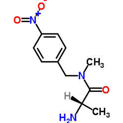 N-Methyl-N-(4-nitrobenzyl)alaninamide结构式
