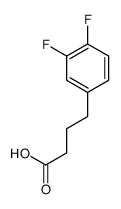 4-(3,4-difluorophenyl)butanoic acid结构式