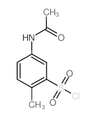 5-acetamido-2-methylbenzenesulfonyl chloride Structure