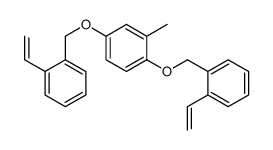 1,4-bis[(2-ethenylphenyl)methoxy]-2-methylbenzene结构式