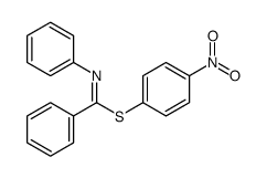 (4-nitrophenyl) N-phenylbenzenecarboximidothioate结构式