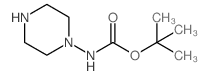哌嗪-1-氨基甲酸叔丁酯结构式