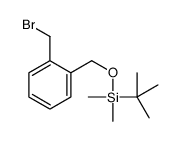 {[2-(Bromomethyl)benzyl]oxy}(dimethyl)(2-methyl-2-propanyl)silane Structure