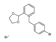 1-[(4-bromophenyl)methyl]-2-(1,3-dioxolan-2-yl)pyridin-1-ium,bromide Structure