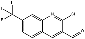 2-氯-7-三氟甲基喹啉-3-甲醛结构式