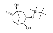 (1R,3R,4S,5R)-3-[(tert-butyldimethylsilyl)oxy]-1,4-dihydroxy-6-oxa-bicyclo[3.2.1]octan-7-one Structure
