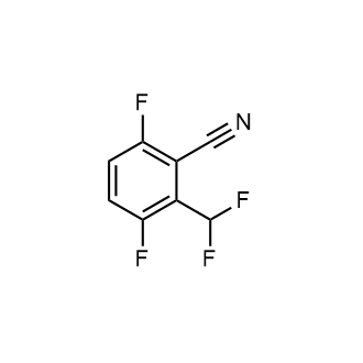 2-(二氟甲基)-3,6-二氟苯甲腈结构式