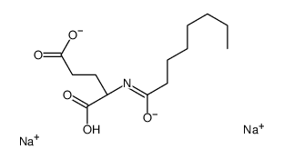 disodium,(2S)-2-(octanoylamino)pentanedioate Structure